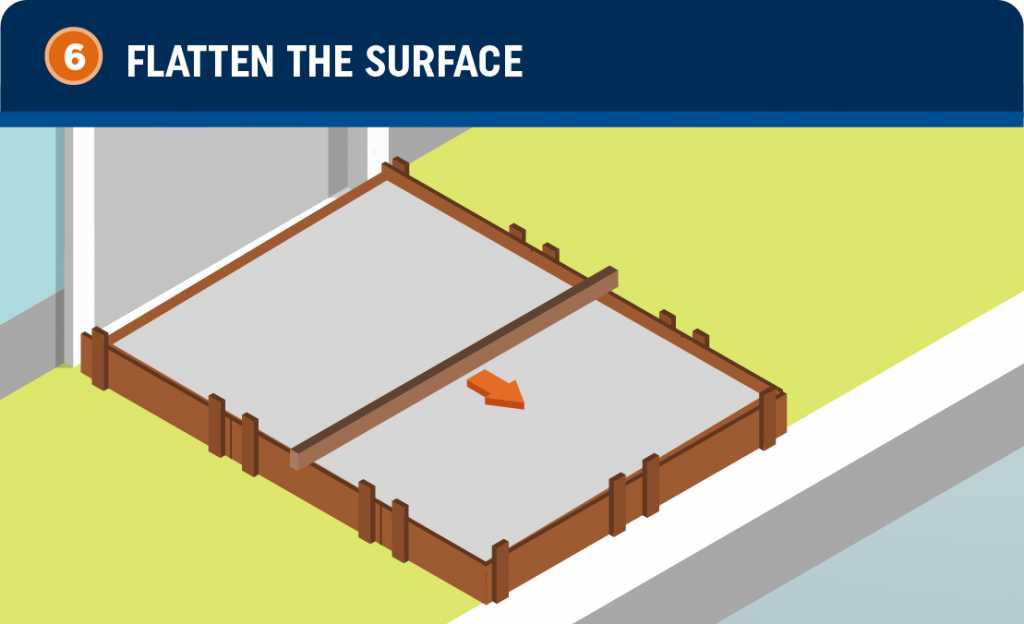 flatten the surface of a concrete driveway 